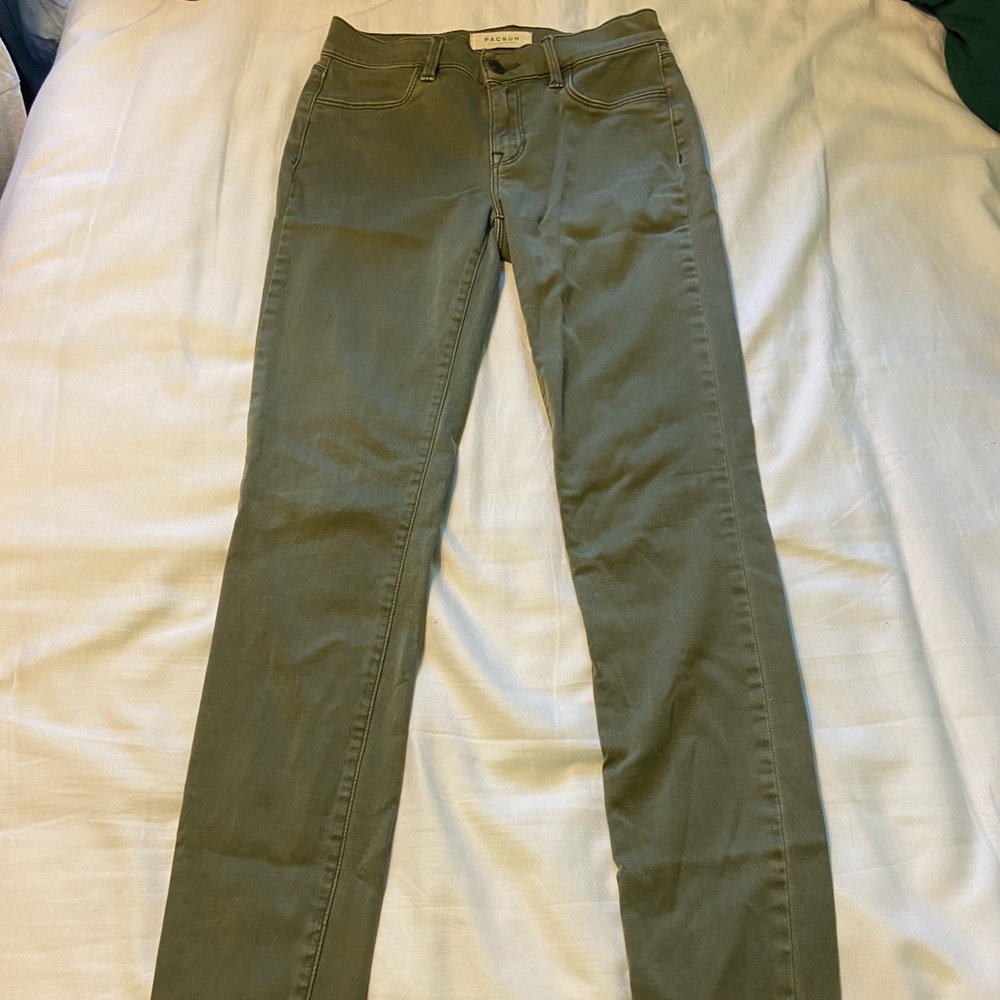 Army green pacsun jeggings